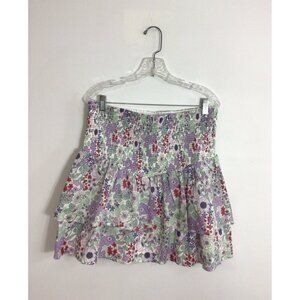 Floral Frocked Mini Skirt A Line Womens 16 New $49